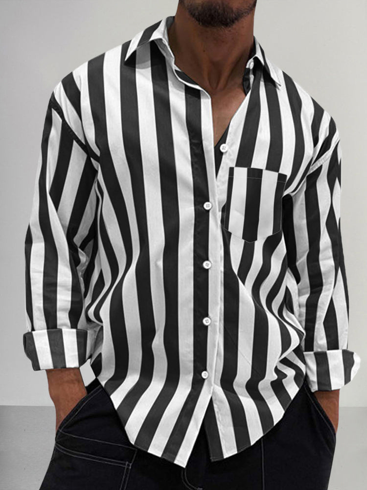 Premium Stretchy Stripe Shirt