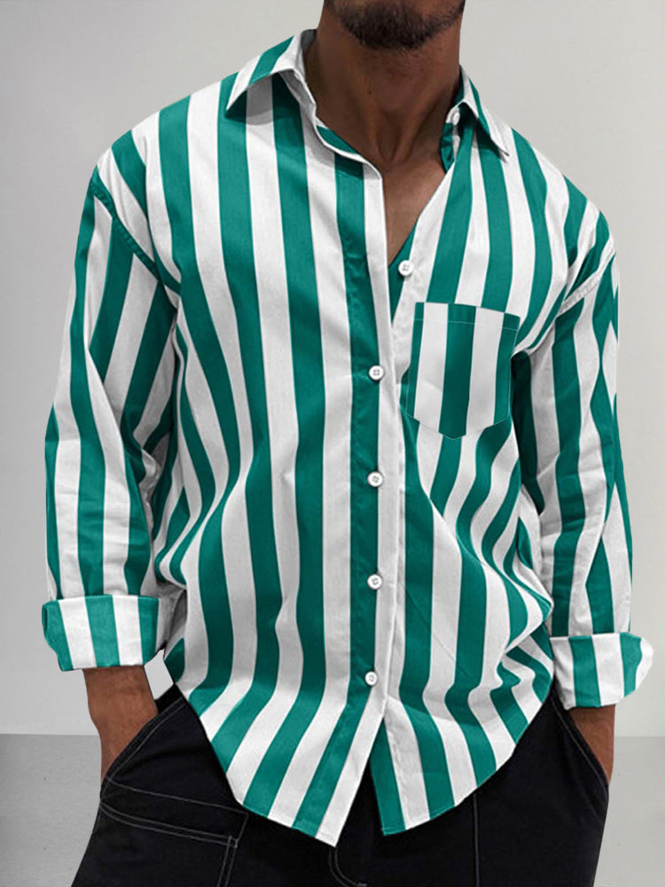 Premium Stretchy Stripe Shirt