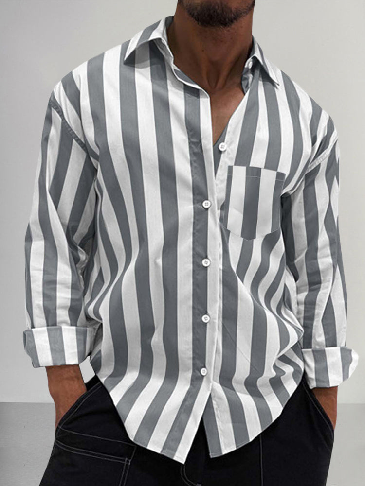 Premium Stretchy Stripe Shirt