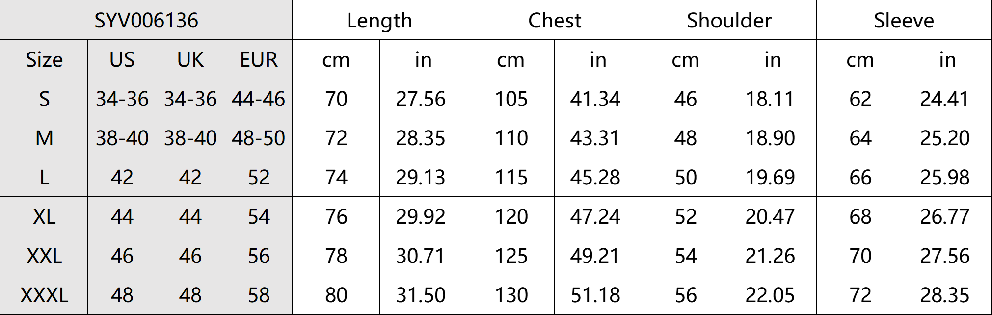 Stretchy Pit-striped Polo Shirt Size Chart