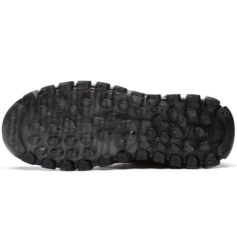 Men Cow Leather Non Slip Hand Stitching Soft Sole Casual Outdoor Boots