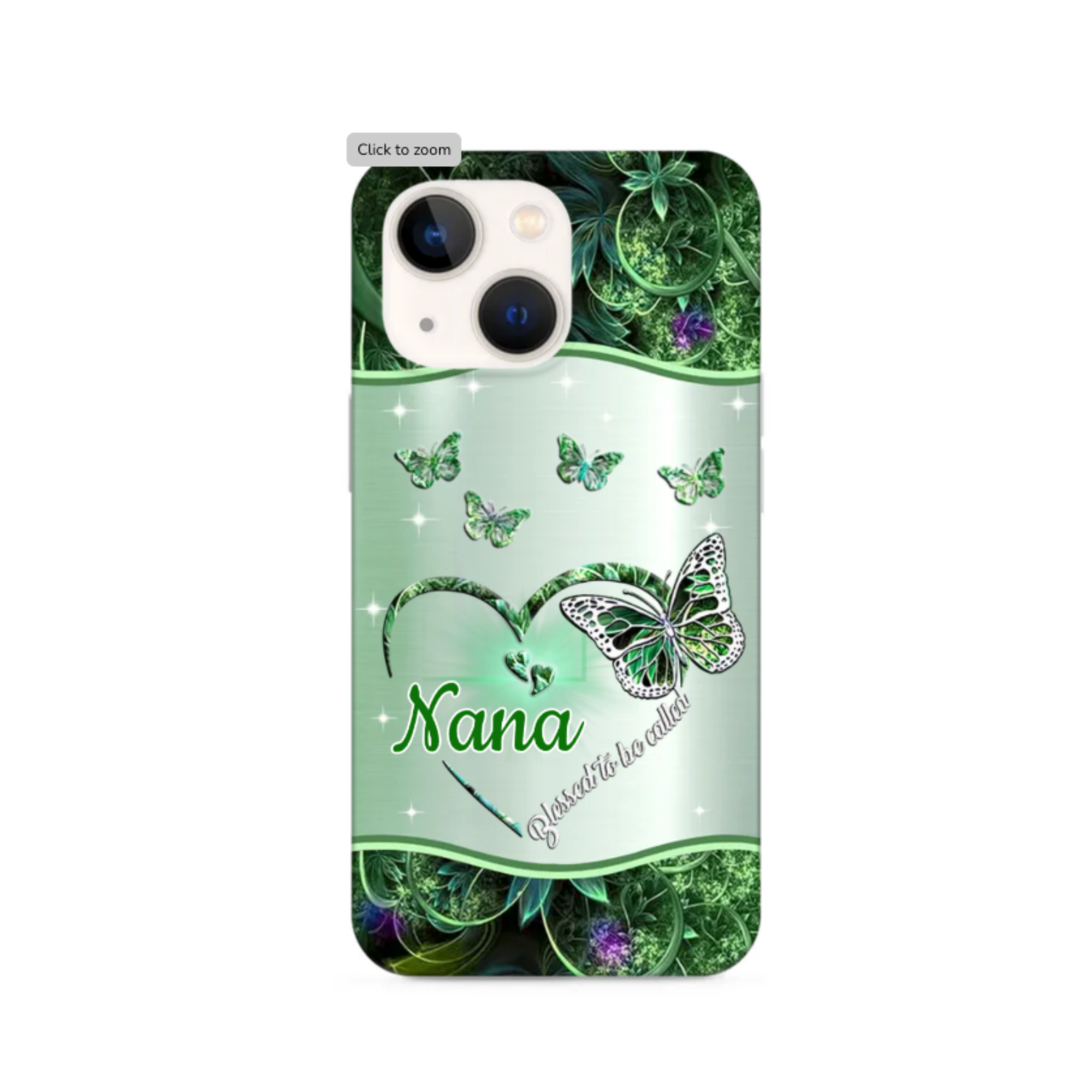 Personalized Butterflies Blessed to be called Nana Mama Phone Cover Case | OFCase107