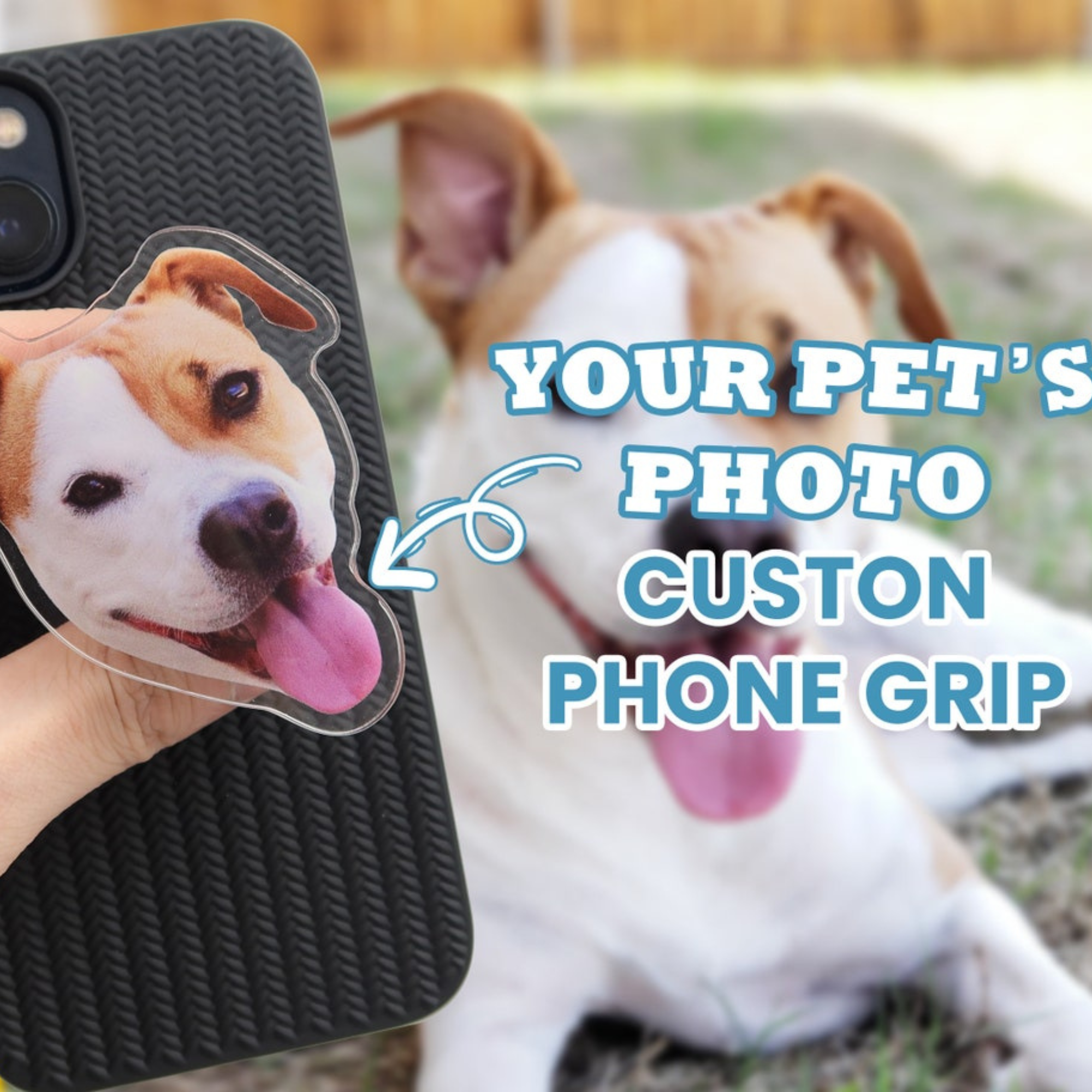 Personalized Cute Profile Photo Phone Grip | OFStand04
