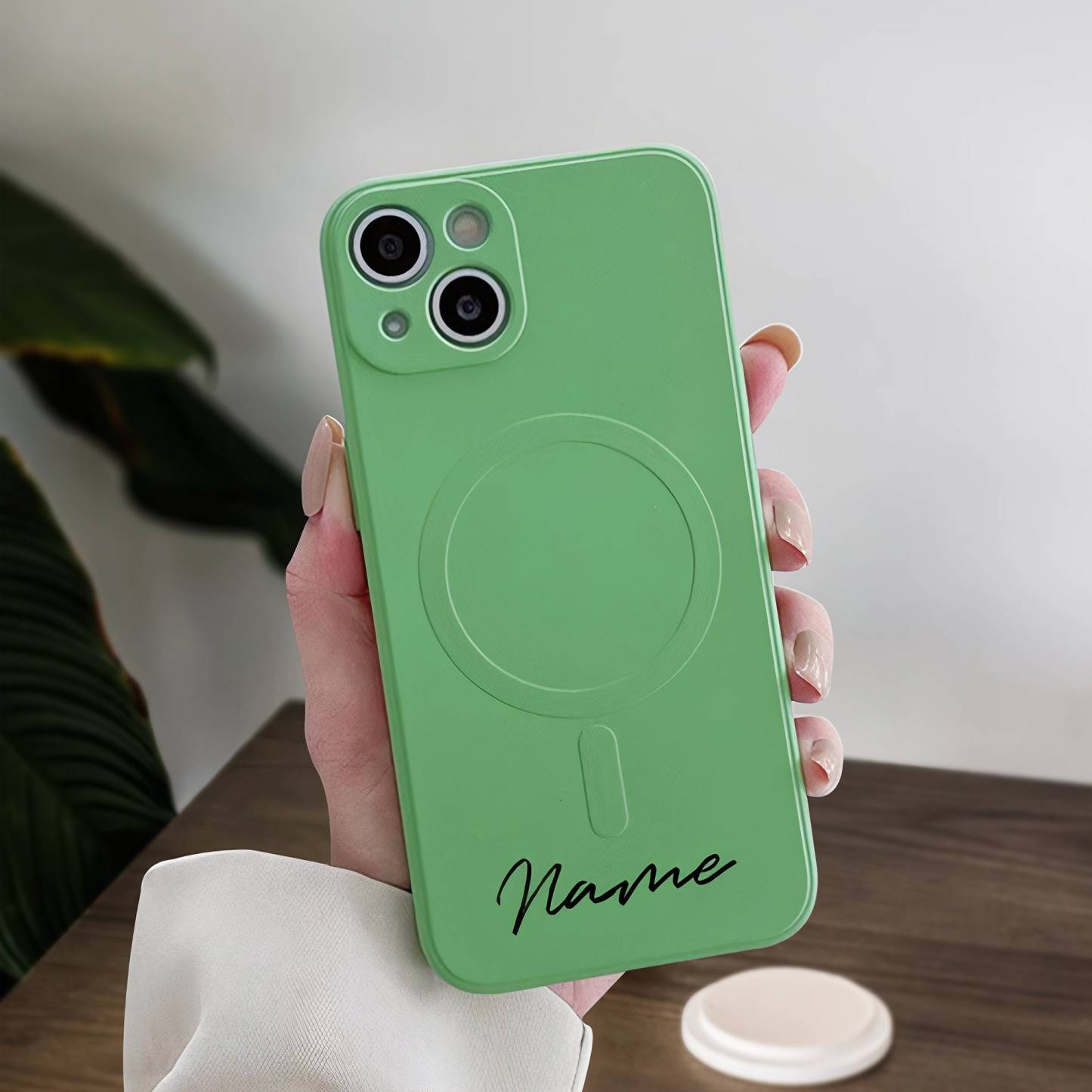 Personalised Monogram MagSafe Compatible Phone Cover Case | OFCase094