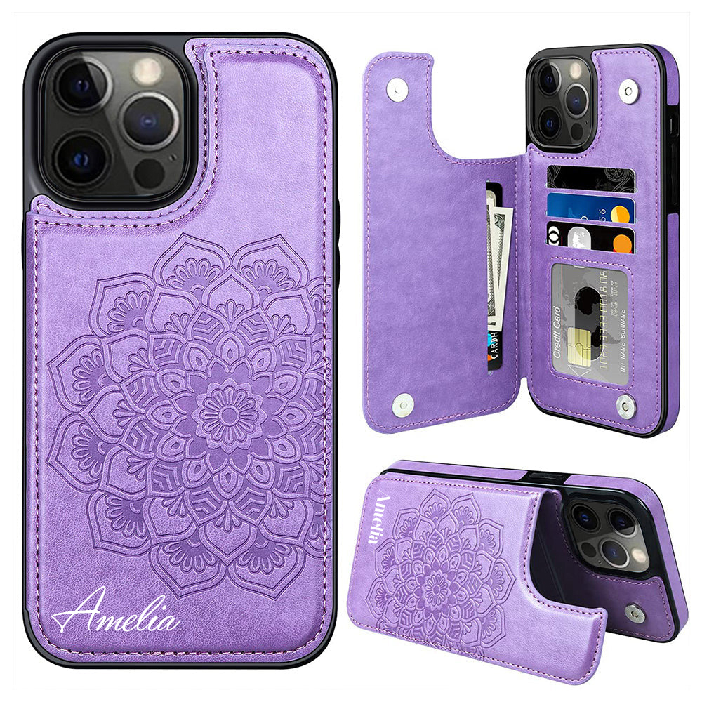 Personalised Monogram Mandala Embossed Phone Case | OFCase123