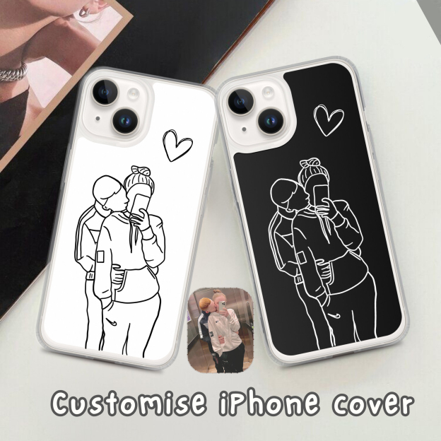 Personalized Line Art Portrait Phone Case | OFCase128