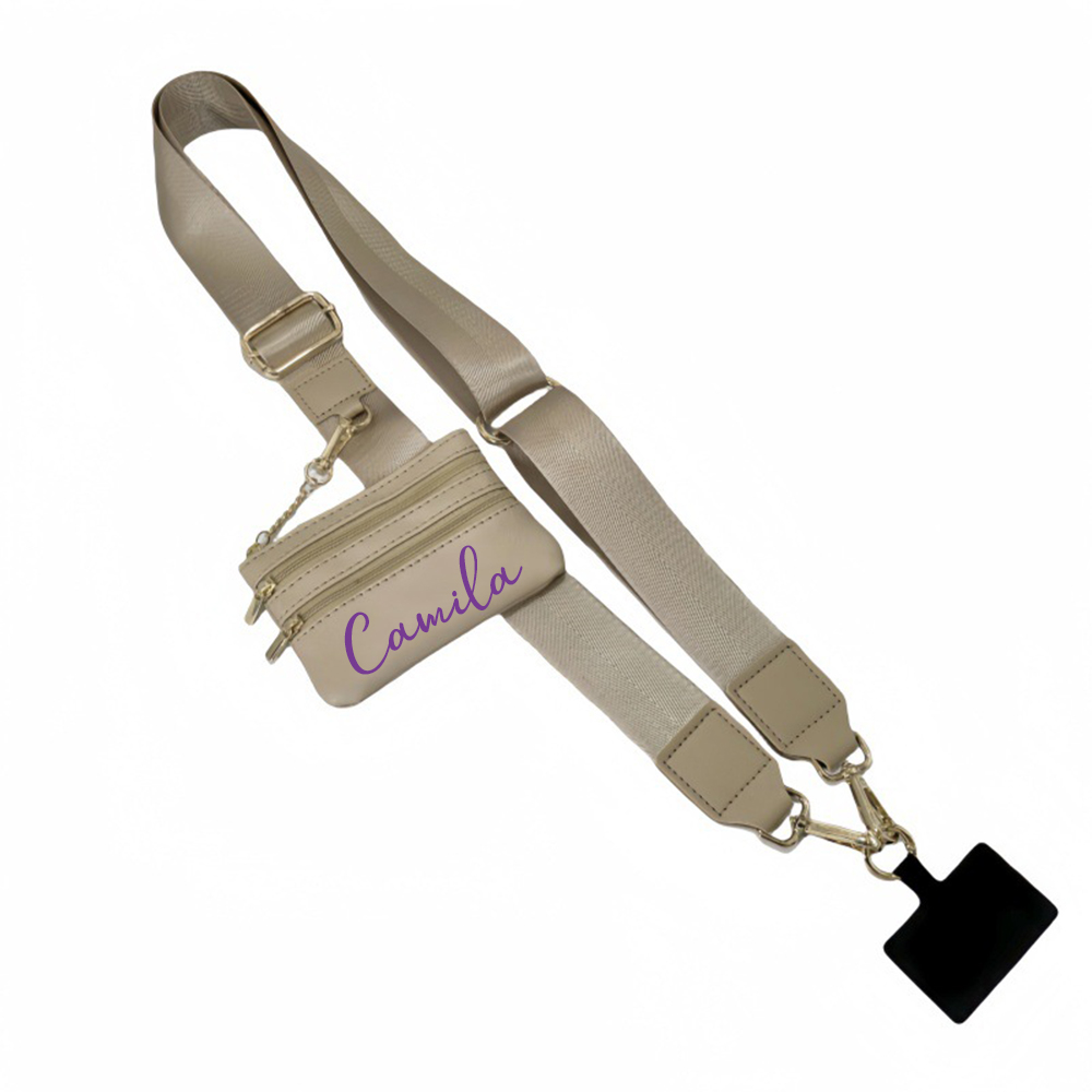 Personalised Monogram Phone Strap with Wallet Crossbody | OFCase141