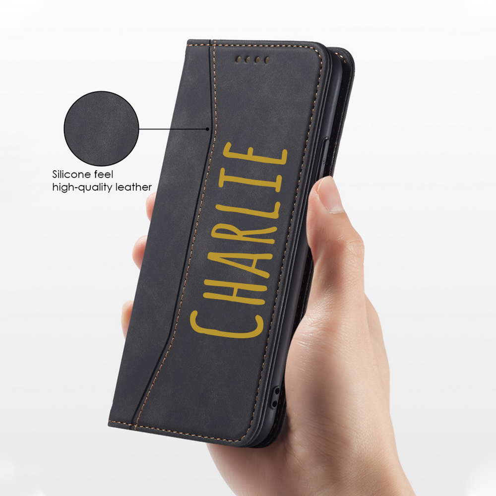 Personalised Monogram Card Holder Wallet Phone Case | OFCase140