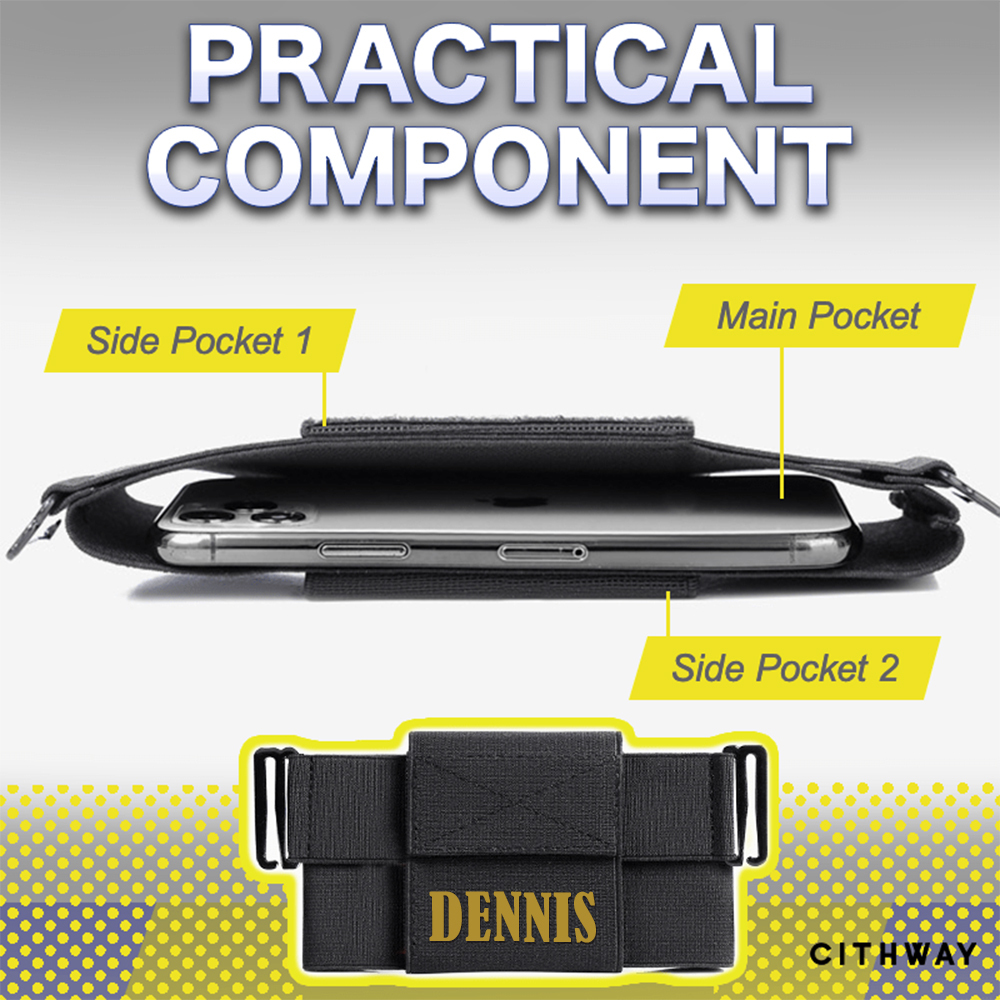 Personalised Monogram Elastic Waist Phone Bag | OFCase131