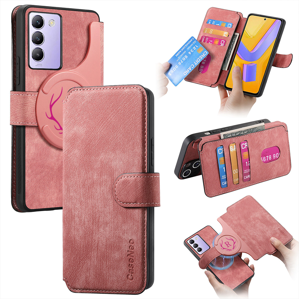 Personalised Monogram Detachable Magnetic Wallet Phone Case | OFCase136