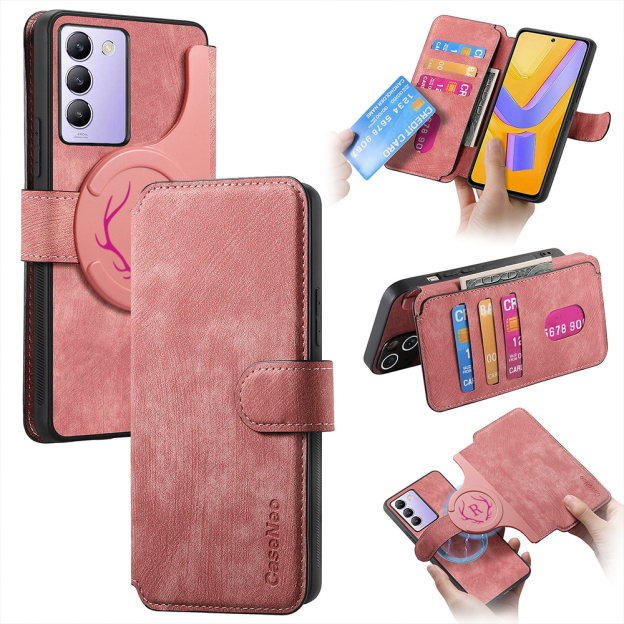 Personalised Monogram Detachable Magnetic Wallet Phone Case | OFCase136