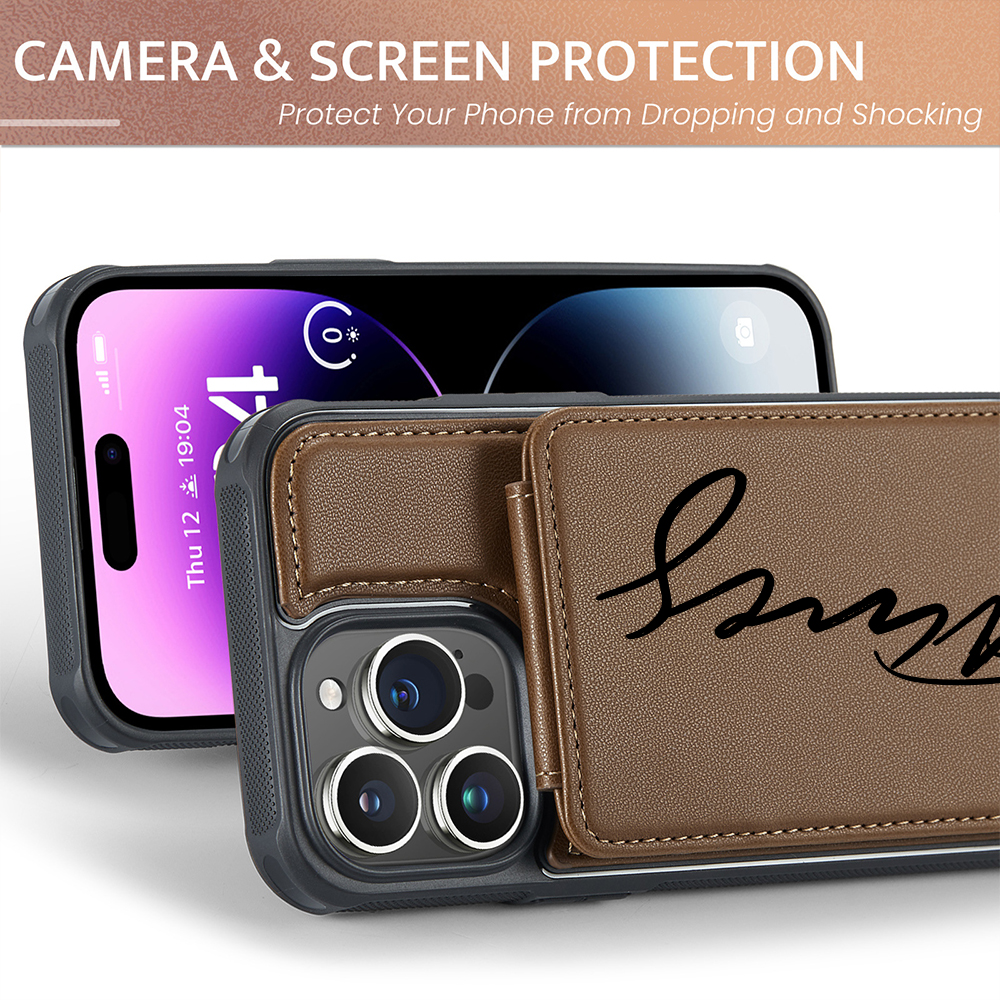 Personalised Monogram Card Holder Wallet Phone Case | OFCase118