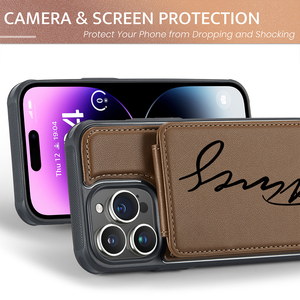 Personalised Monogram Card Holder Wallet Phone Case | OFCase118