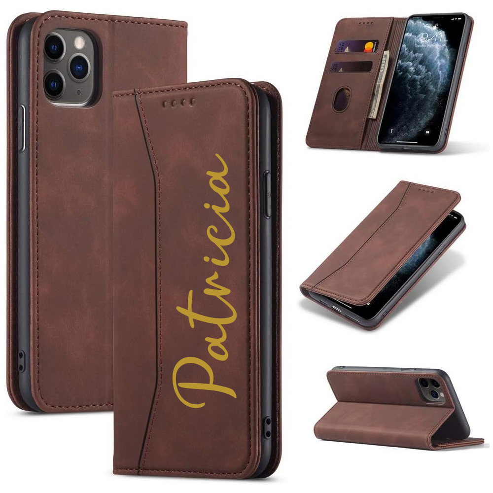 Personalised Monogram Card Holder Wallet Phone Case | OFCase140