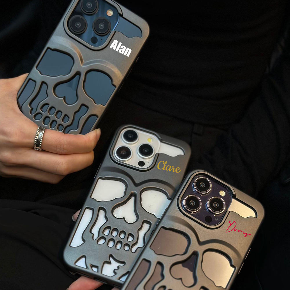 Personalized Name Skull Phone Case for iPhone | OFCase151