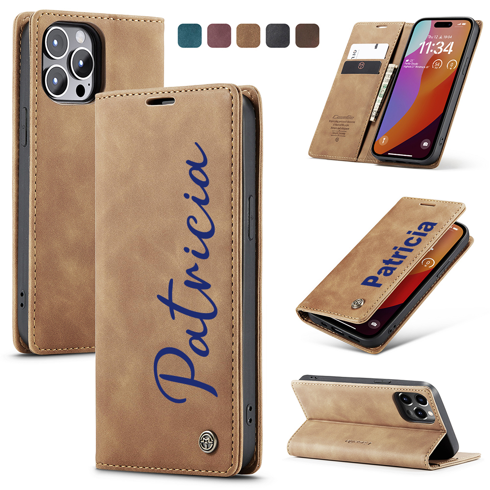Personalised Monogram Card Holder Wallet Phone Case | OFCase130