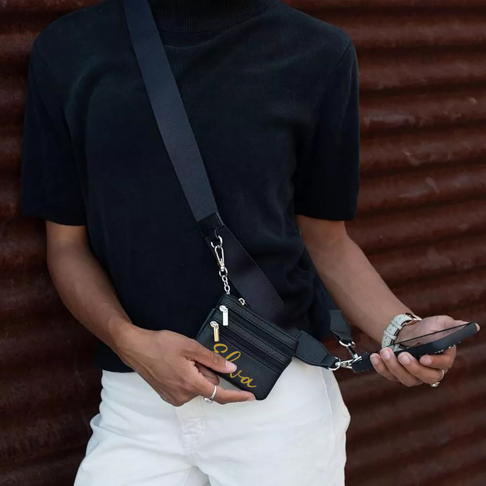 Personalised Monogram Phone Strap with Wallet Crossbody | OFCase141