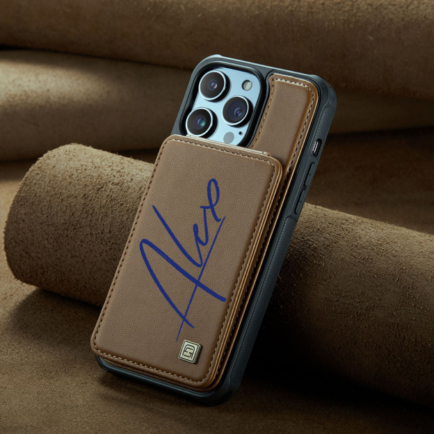 Personalised Monogram Card Holder Wallet Phone Case | OFCase118