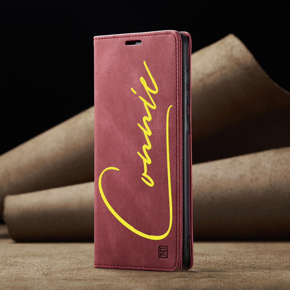 Personalised Monogram Card Holder Magnetic Wallet Phone Case | OFCase119