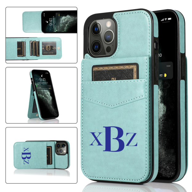 Personalised Monogram Leather Detachable Wallet Phone Case | OFCase138
