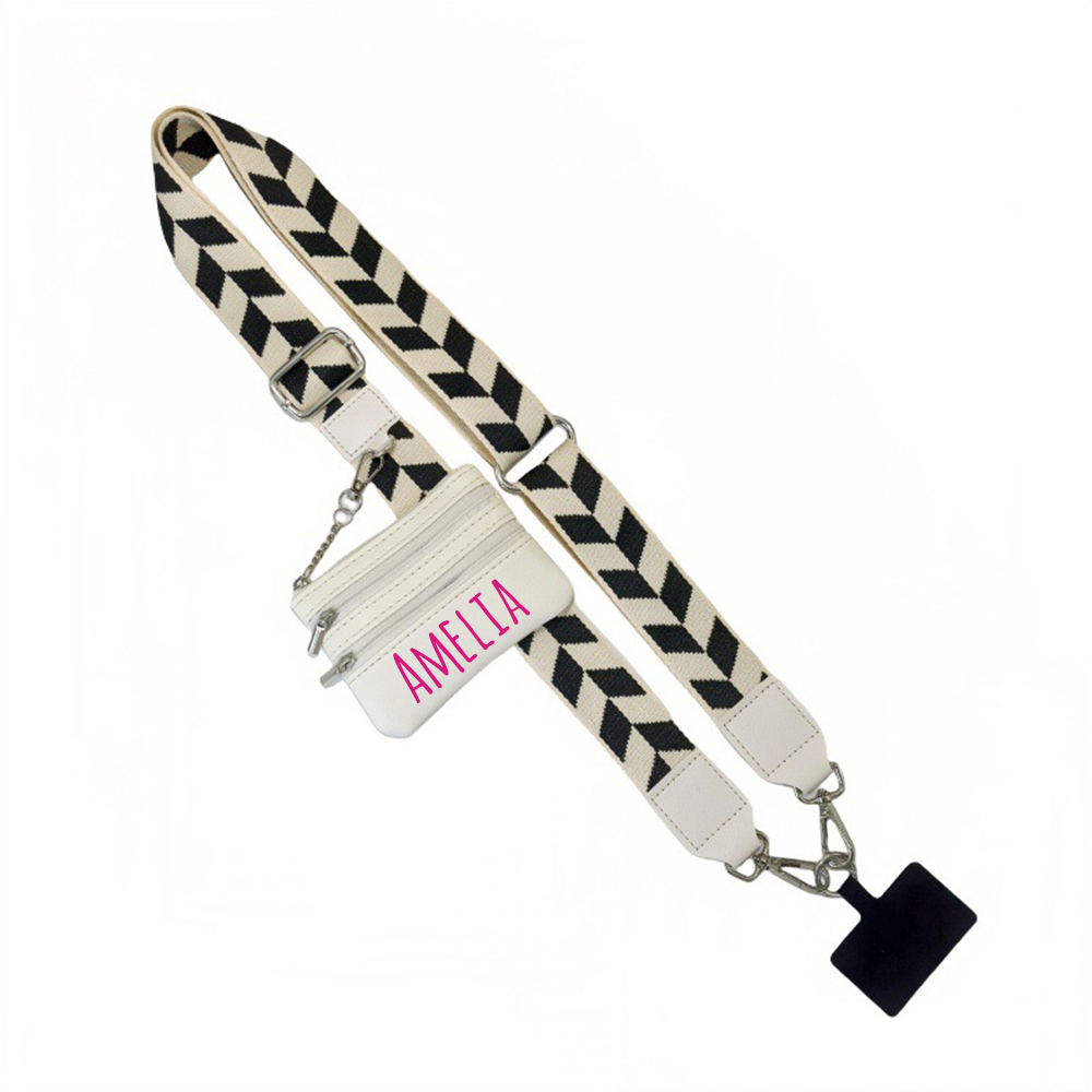 Personalised Monogram Phone Strap with Wallet Crossbody | OFCase141