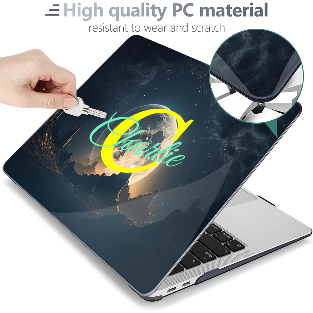 Personalized Monogrammed Hard Shell Laptop Case | OFPad03