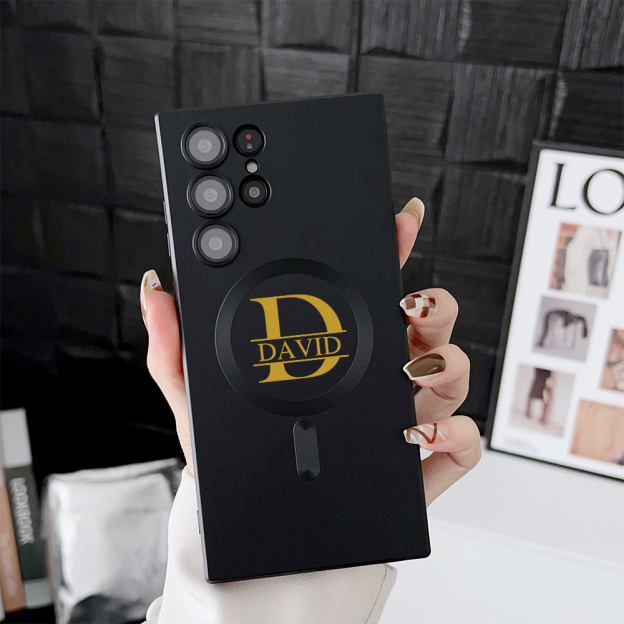 Personalized Monogram Magnetic Samsung Phone Case with Magsafe Wireless Charging | OFCase146
