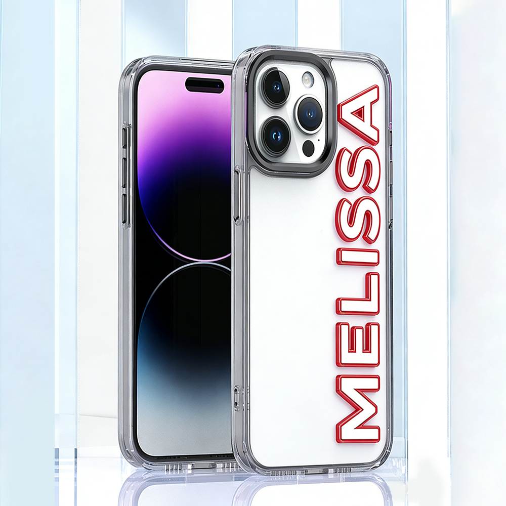 Personalized Name Clear Phone Case for iPhone & Samsung Phone | OFCase160