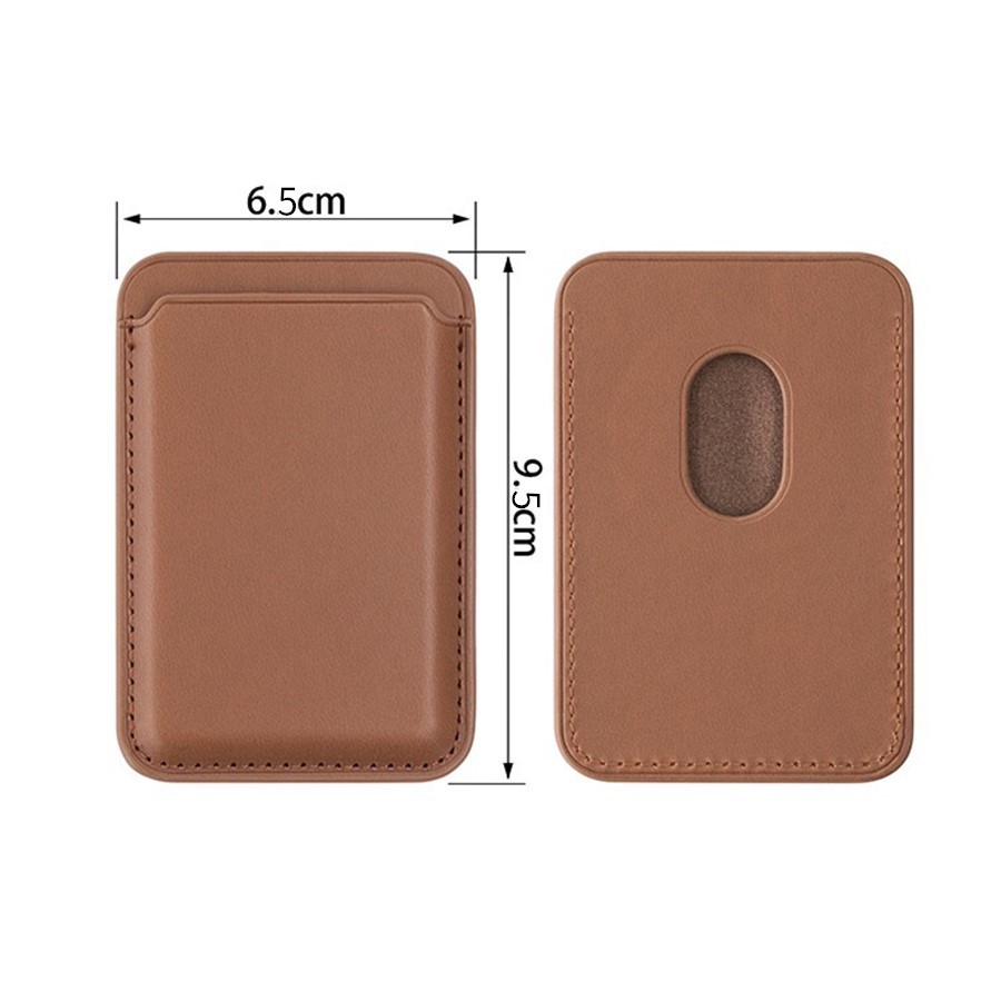Personalized Leather Magnetic Card Holder for Phone | OFBag03