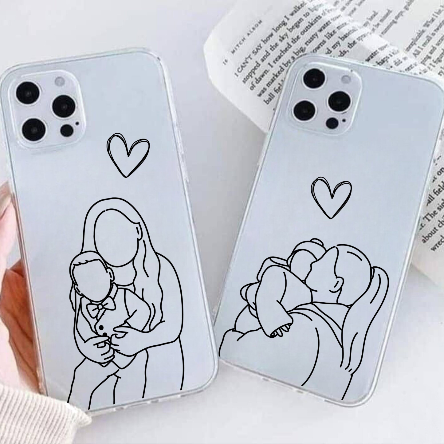 Personalized Line Art Portrait Phone Case | OFCase128