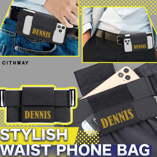 Personalised Monogram Elastic Waist Phone Bag | OFCase131