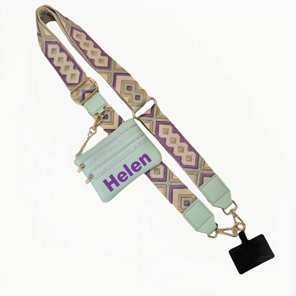 Personalised Monogram Phone Strap with Wallet Crossbody | OFCase141