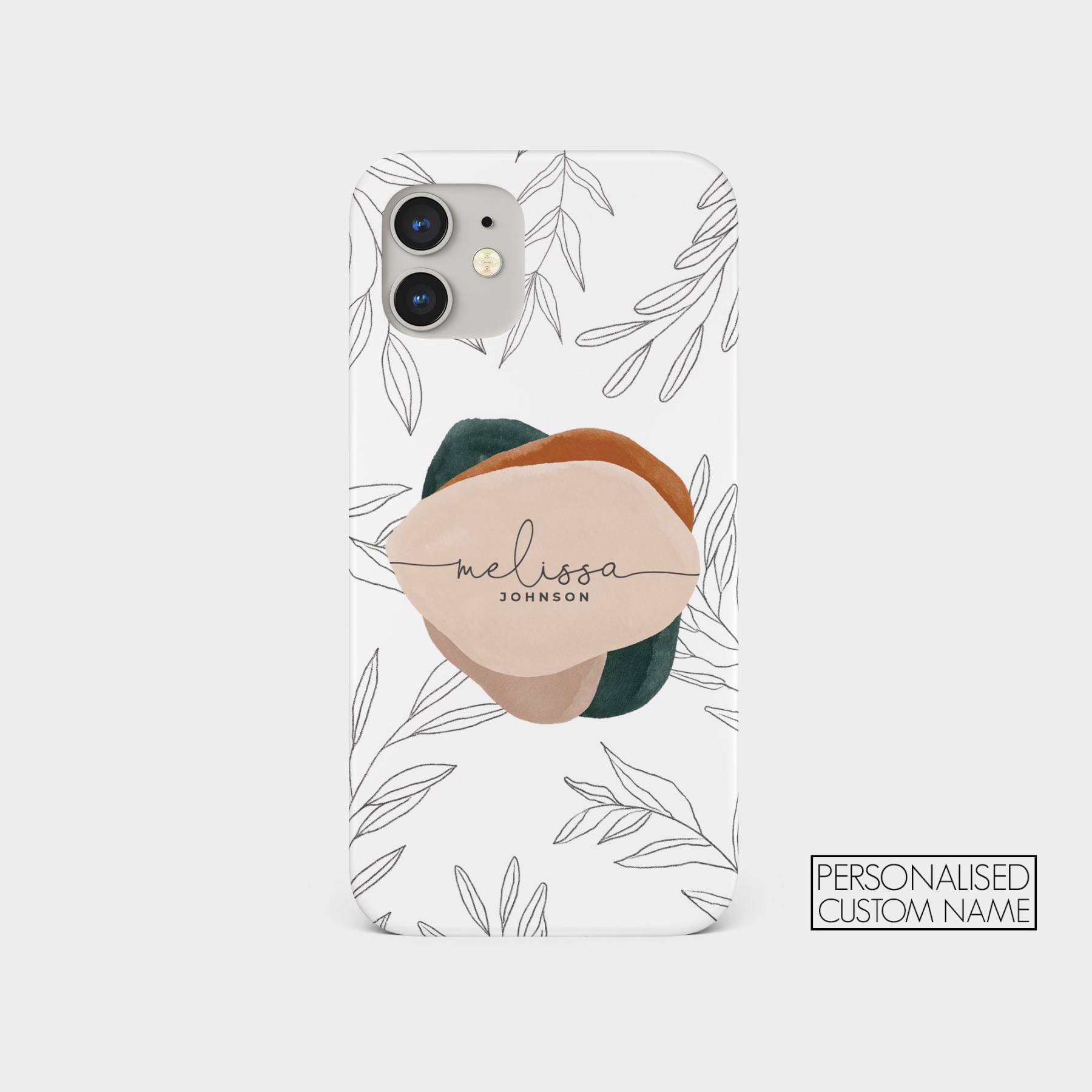 Personalised Aesthetic Earthy Tones Phone Cover Case | OFCase098