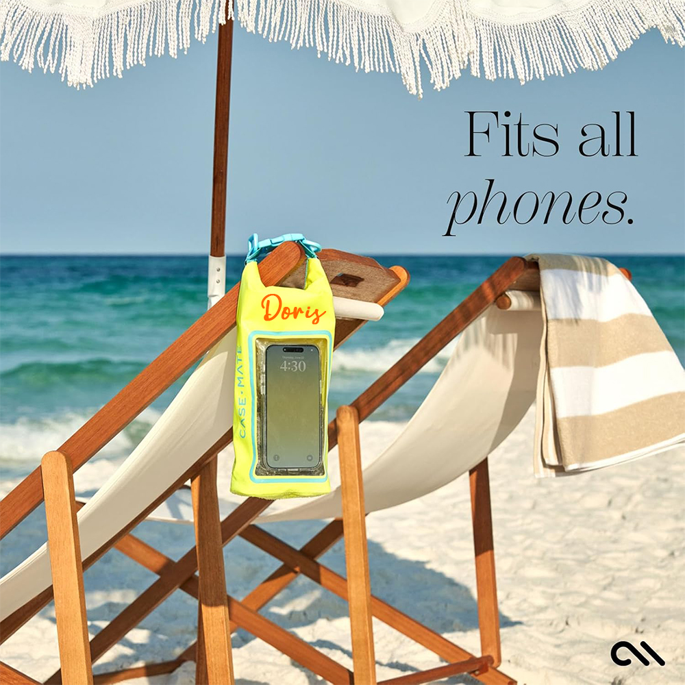 Personalized 2L Waterproof Phone Bag Backpack with Integrated Clear Phone Pouch | OFBag07