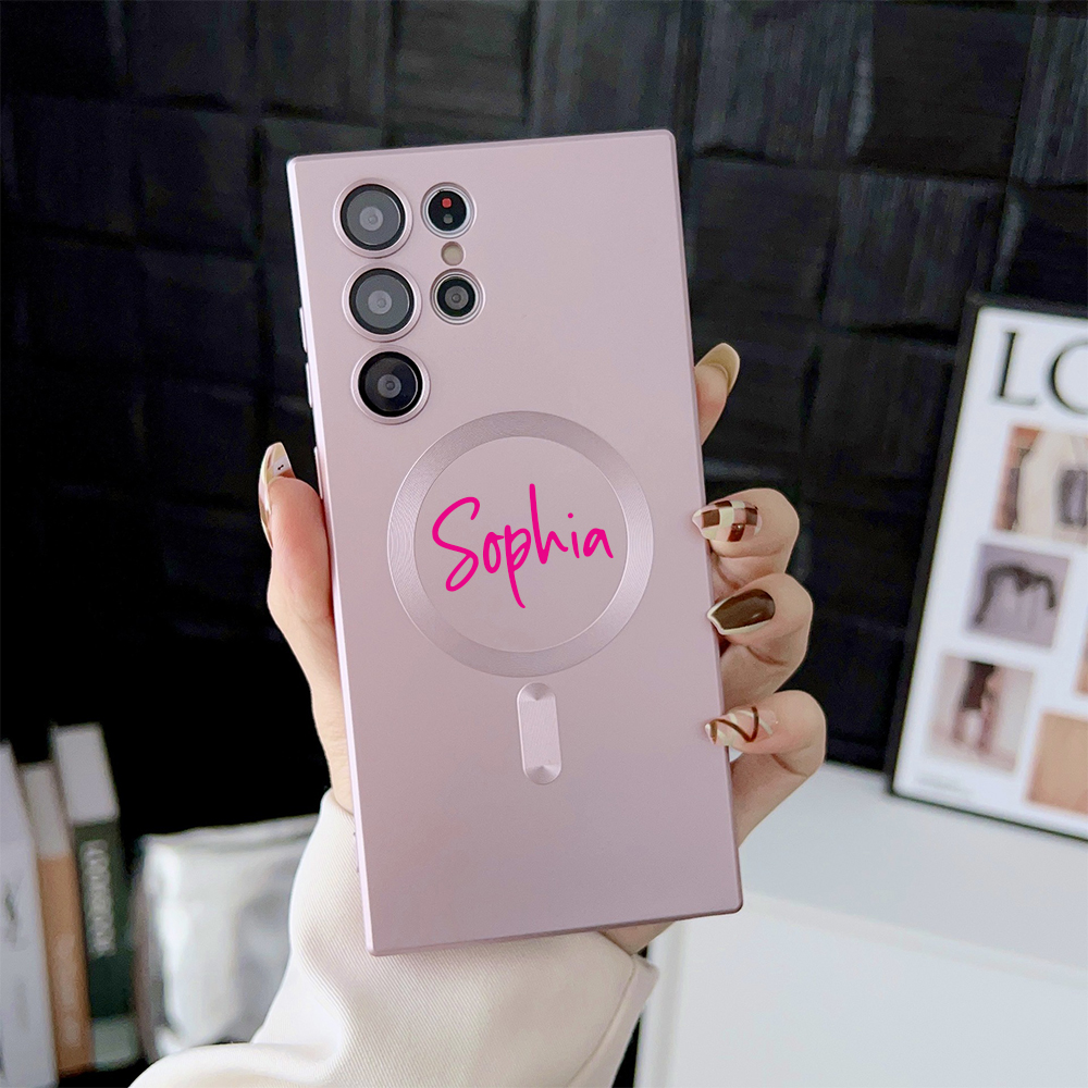 Personalized Monogram Magnetic Samsung Phone Case with Magsafe Wireless Charging | OFCase146