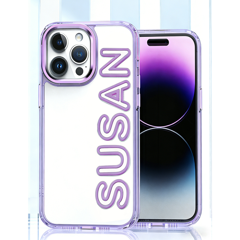 Personalized Name Clear Phone Case for iPhone & Samsung Phone | OFCase160