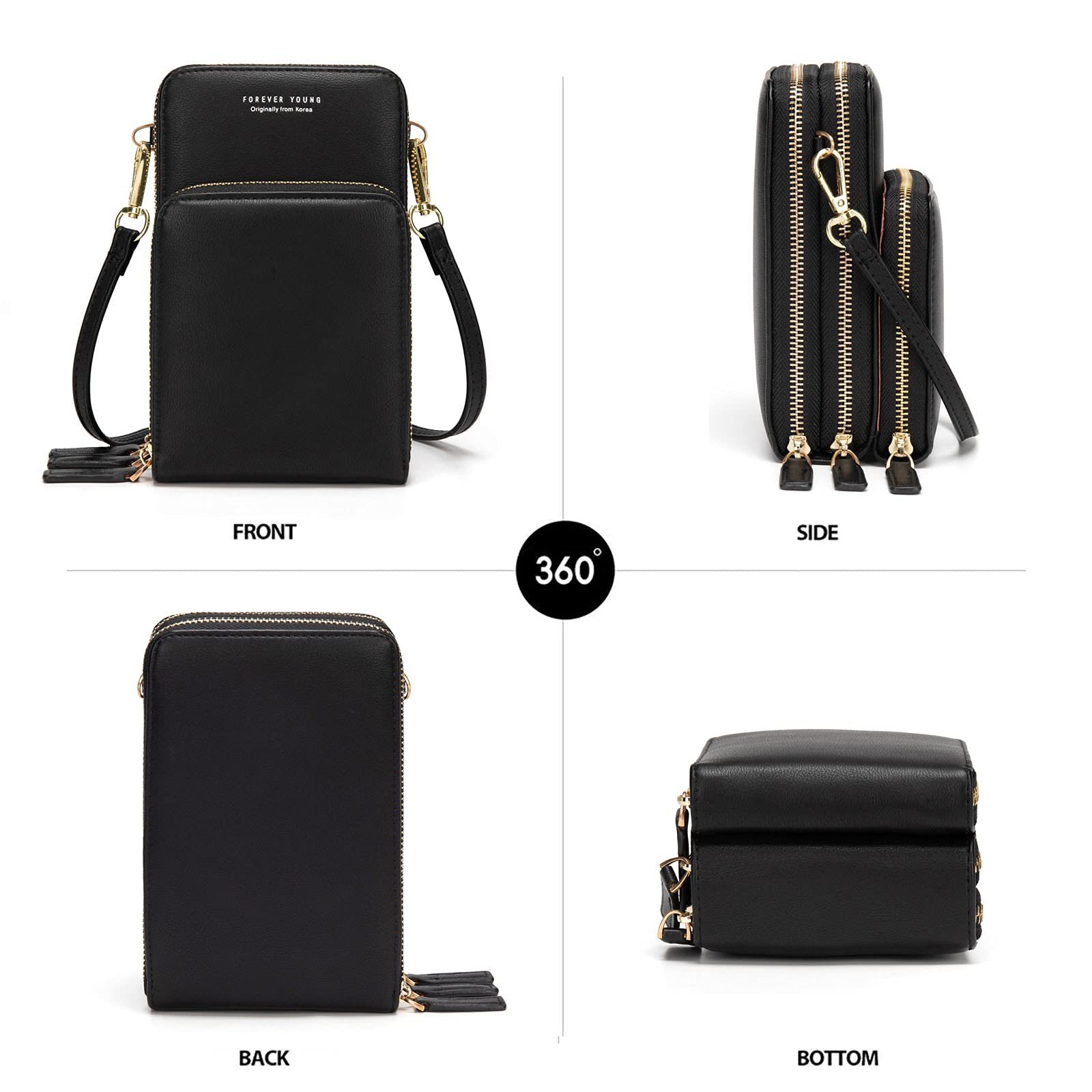 Personalized Color Small Crossbody Cell Phone Bag