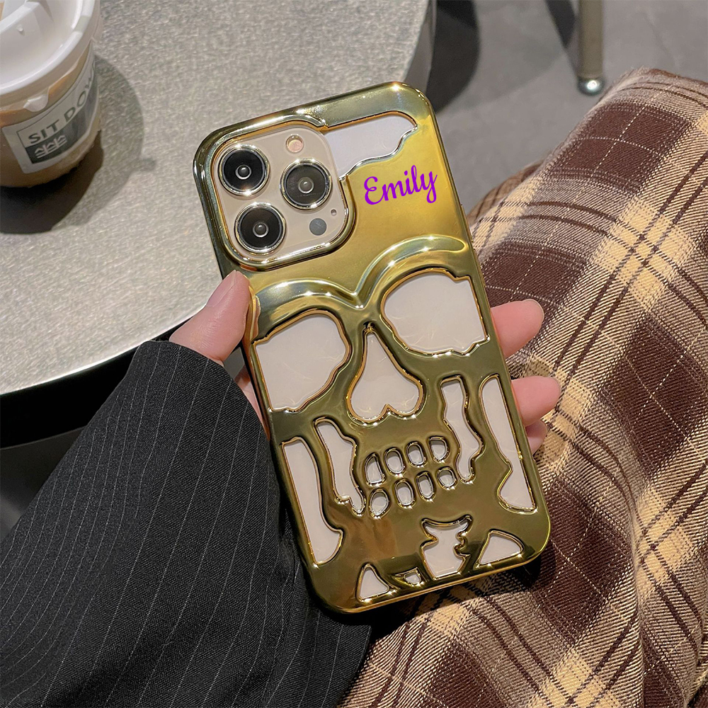 Personalized Name Skull Phone Case for iPhone | OFCase151
