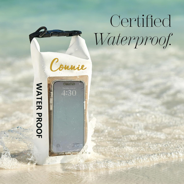 Personalized 2L Waterproof Phone Bag Backpack with Integrated Clear Phone Pouch | OFBag07