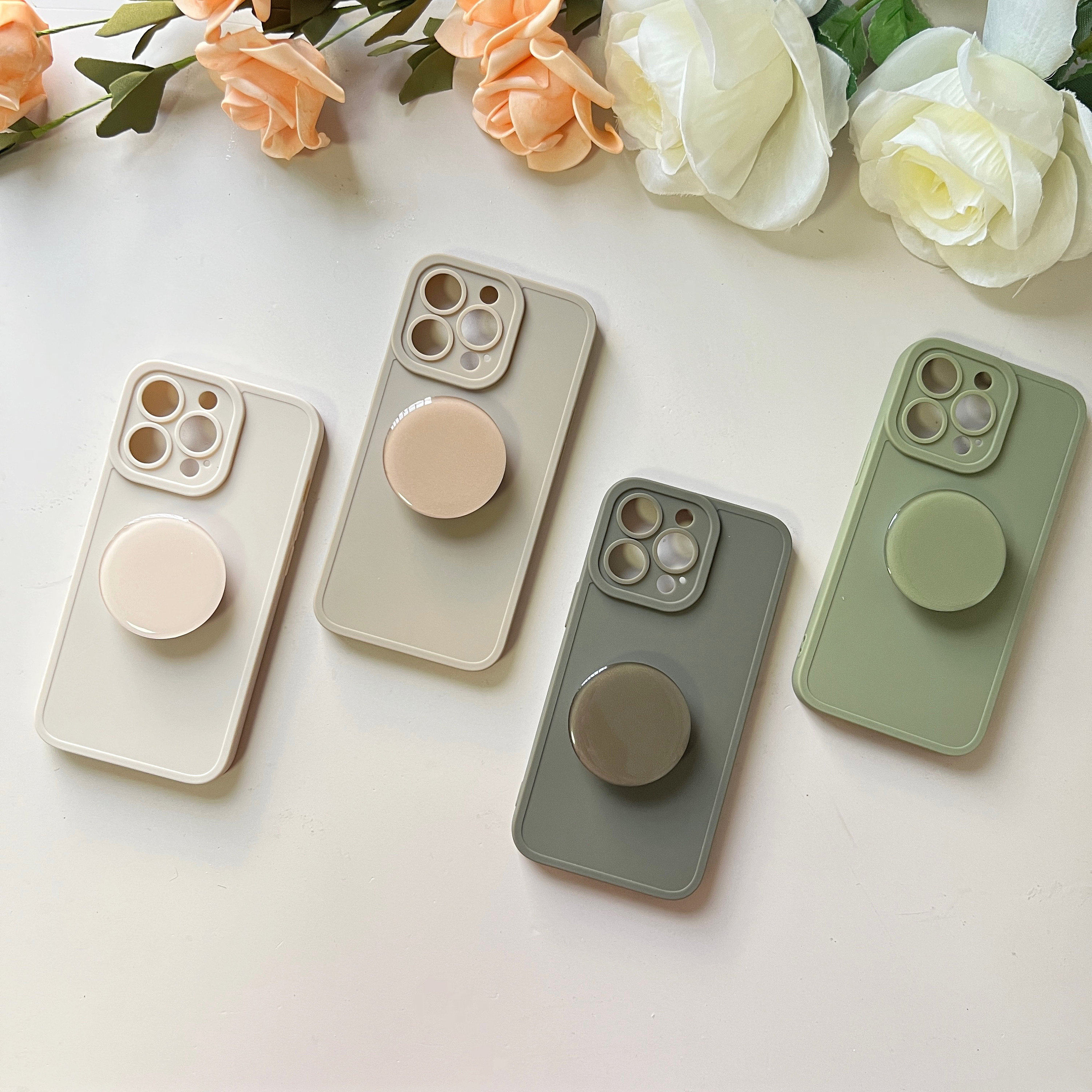 Fashion Matting with stand Silicone Phone Cover Case | OFCase010