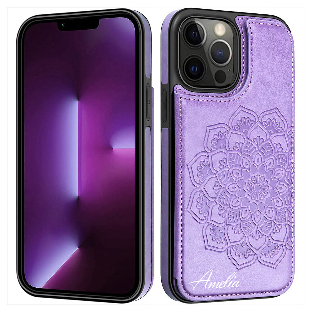 Personalised Monogram Mandala Embossed Phone Case | OFCase123