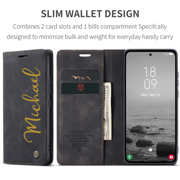 Personalised Monogram Card Holder Wallet Phone Case | OFCase130