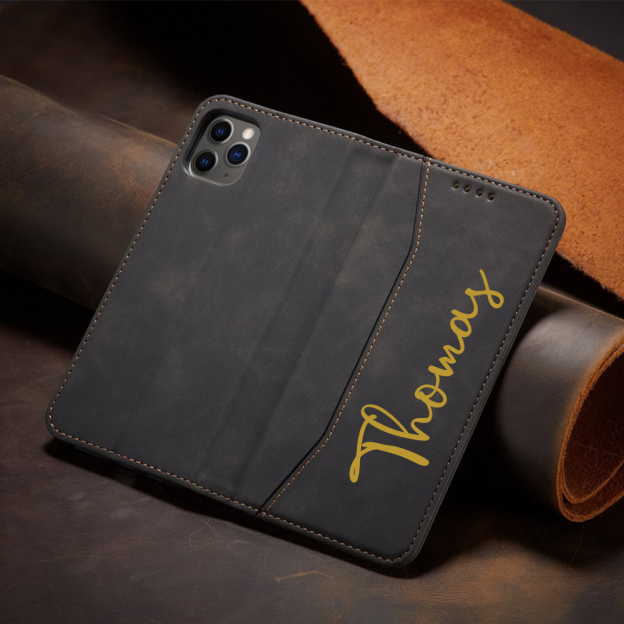 Personalised Monogram Card Holder Wallet Phone Case | OFCase140