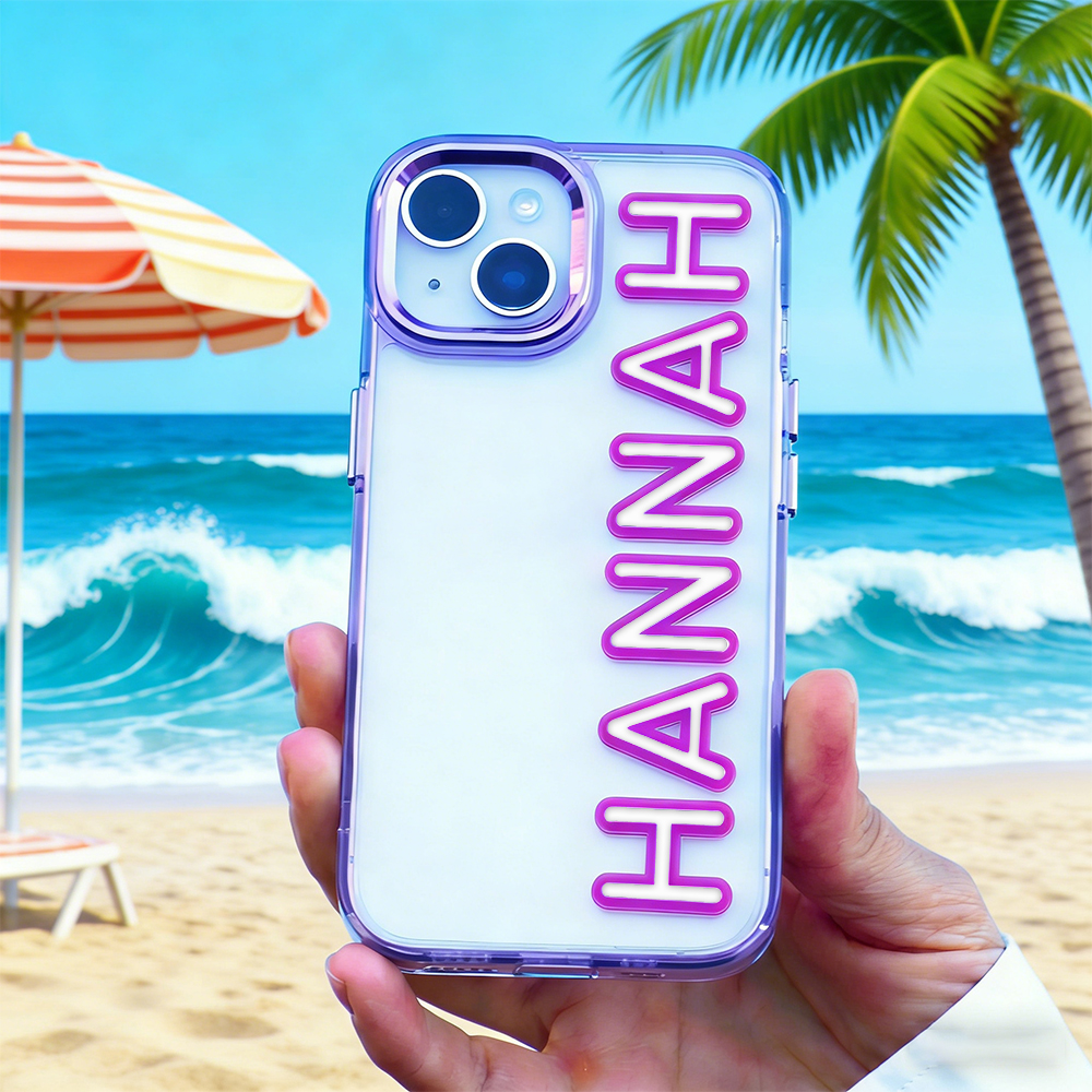 Personalized Name Clear Phone Case for iPhone & Samsung Phone | OFCase160