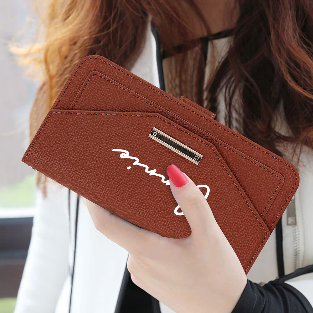 Personalised Monogram Card Holder Wallet Crossbody Phone Case for iPhone & Samsung & Google Pixel | OFCase156