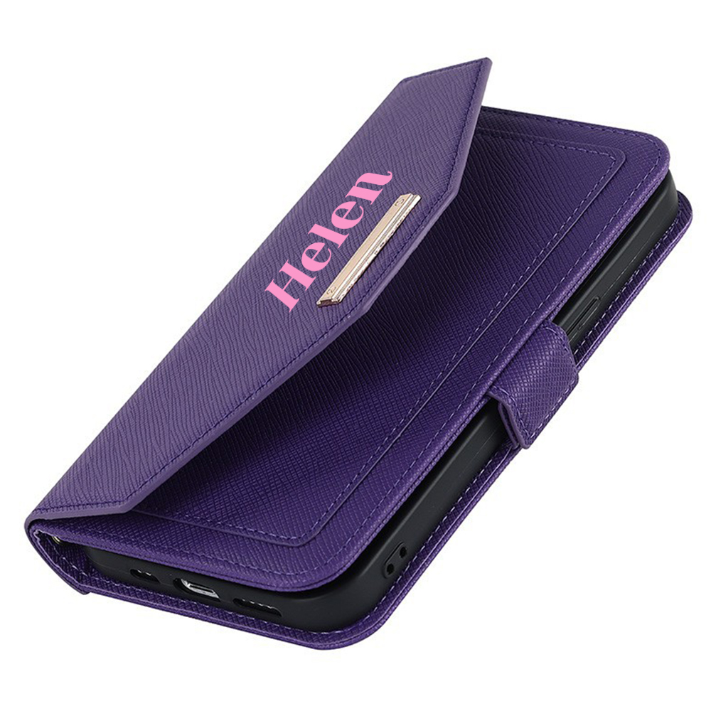 Personalised Monogram Card Holder Wallet Crossbody Phone Case for iPhone & Samsung & Google Pixel | OFCase156