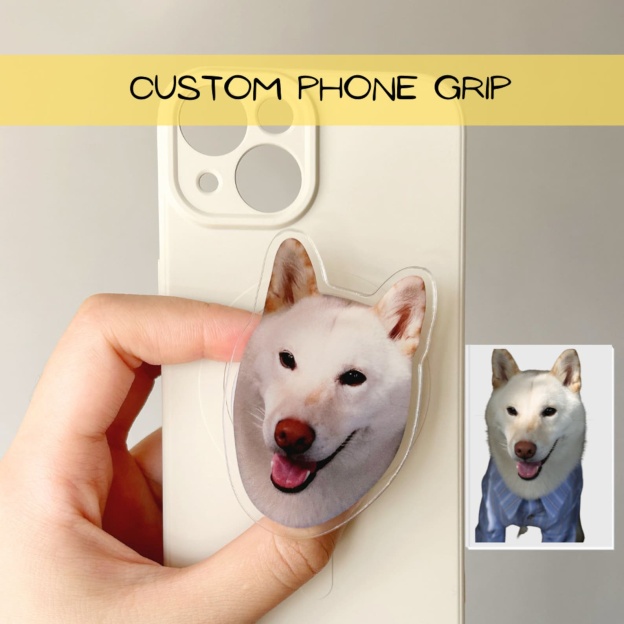 Personalized Cute Profile Photo Phone Grip | OFStand04