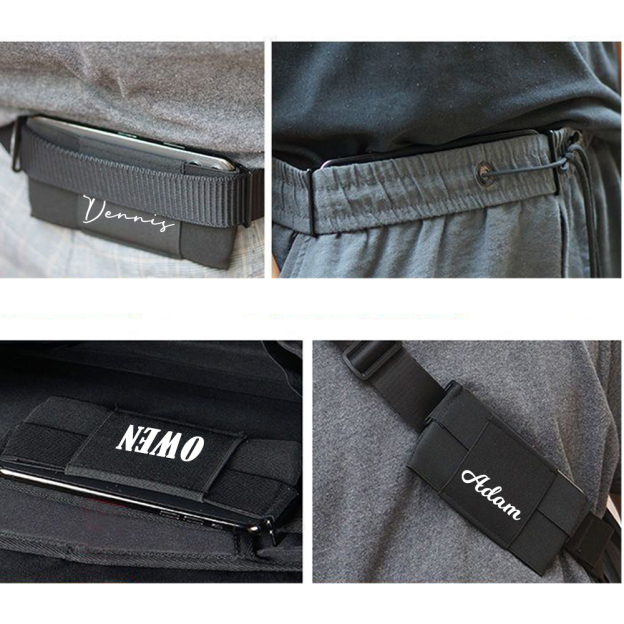 Personalised Monogram Elastic Waist Phone Bag | OFCase131