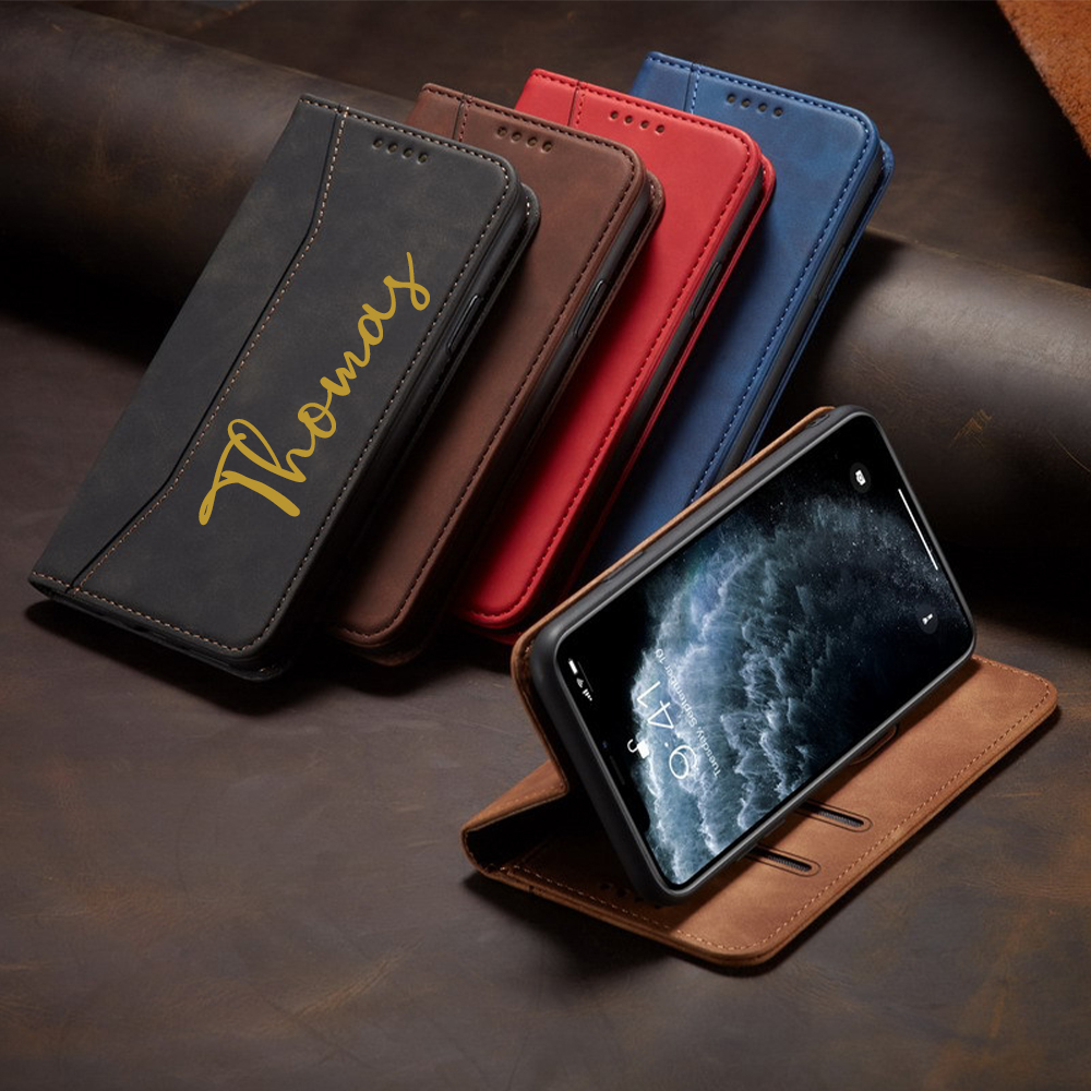Personalised Monogram Card Holder Wallet Phone Case | OFCase140