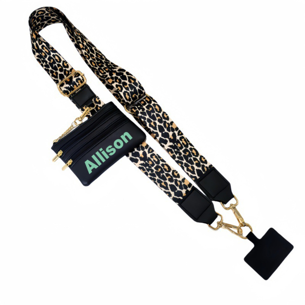 Personalised Monogram Phone Strap with Wallet Crossbody | OFCase141